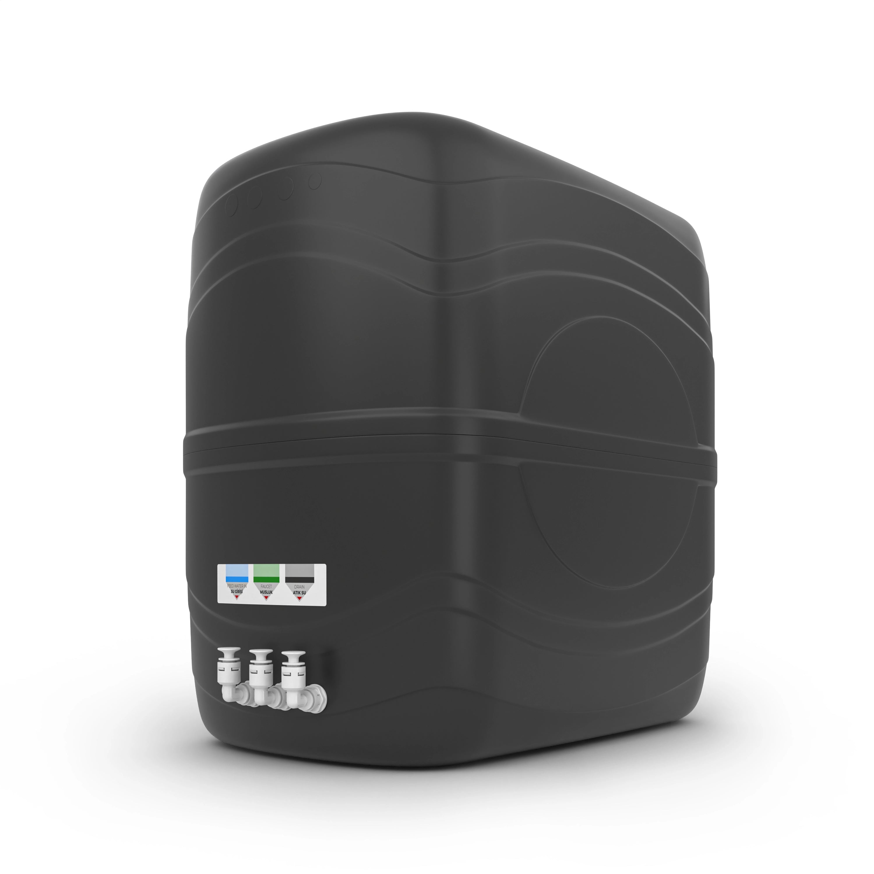 En iyi su arıtma cihazı, Sumosu Home Natural Arka Görünüş (Pompasız, Siyah) #renk_siyah
