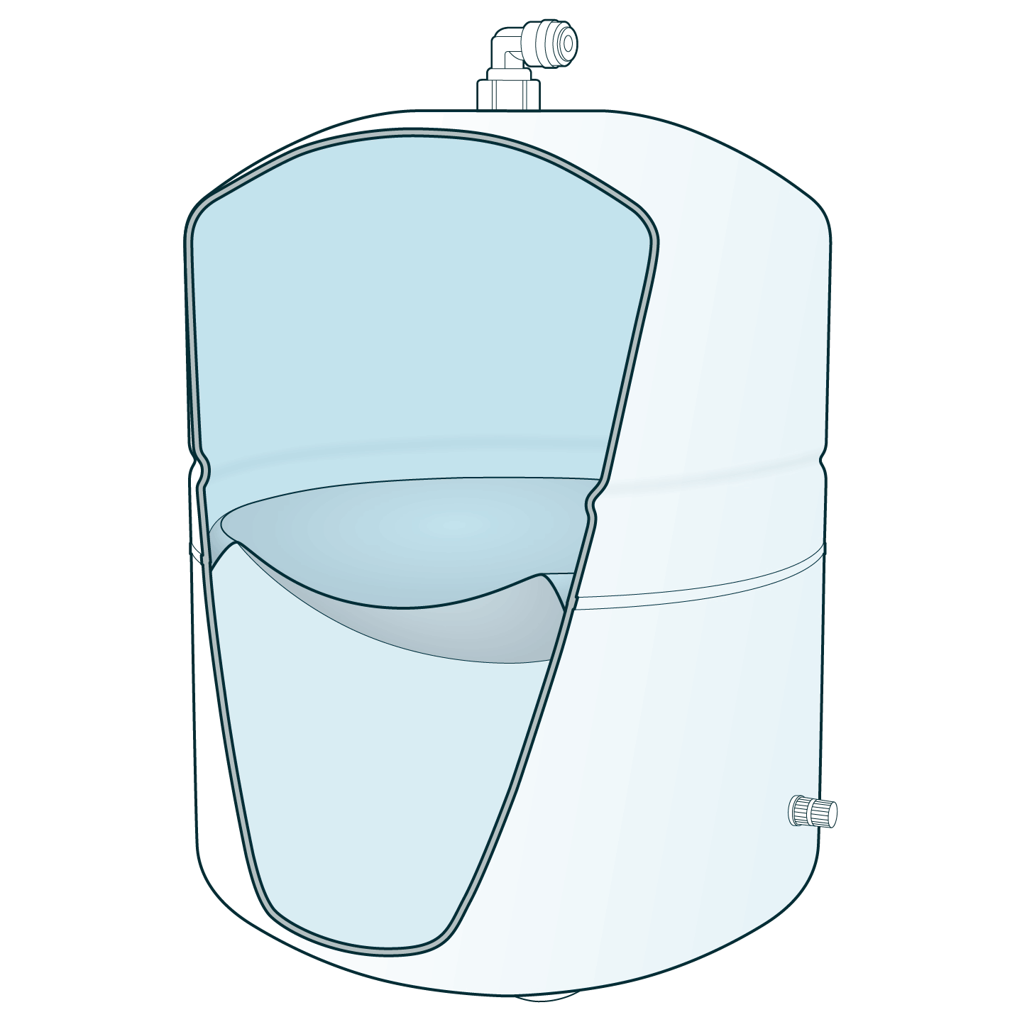 Su Arıtma Cihazı Genleşme Tankı Kesiti