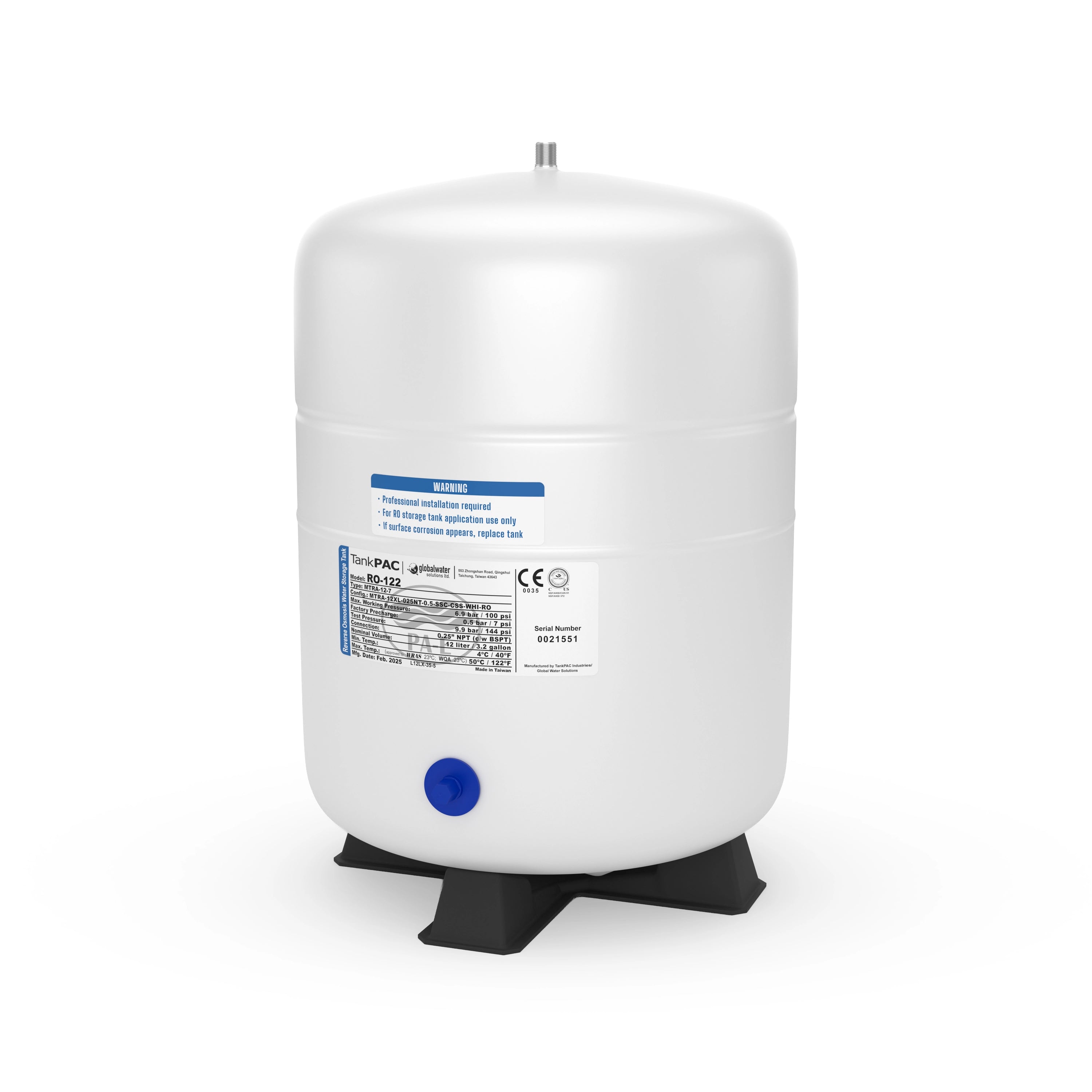8 Litre Su Arıtma Depolama Tankı